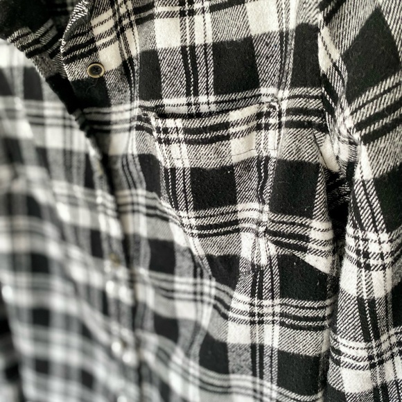 Jachs Black and White Plaid Button Down Shirt - Picture 3 of 7
